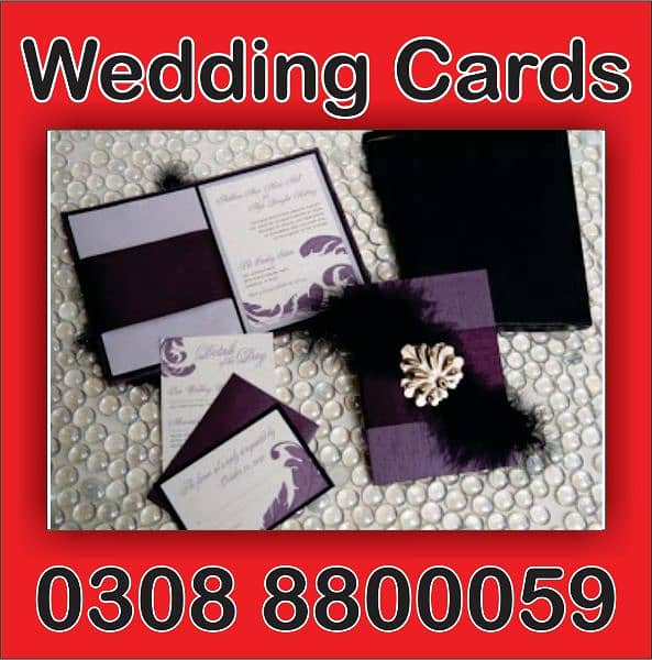 wedding cards, invitation cards, shahdi cards, plastic cards 0