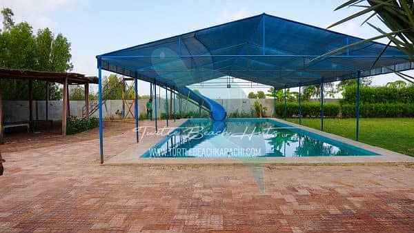 Play ground swings and roof parking shade. 13