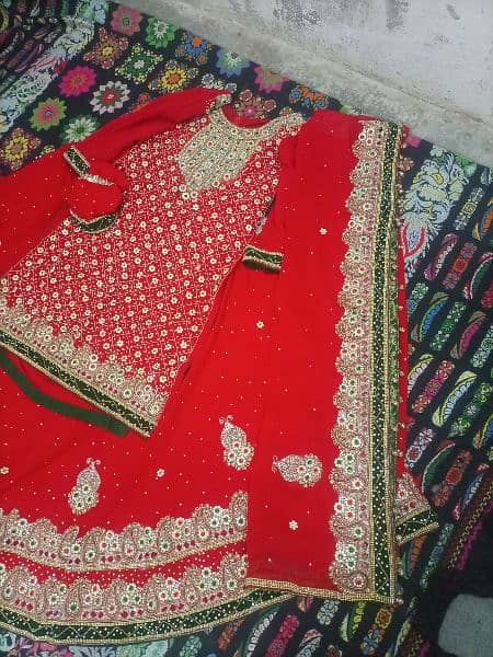 bridal sharara new condition price final plz contact only 03112332537 7