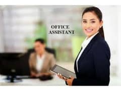 Required female office Assistant nd other staff part time job availabl
