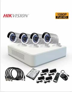 hikvision 2mp 4 cameras pkg