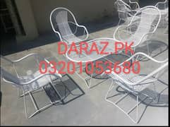 lwan /garden iron chairs table outdoor furniture