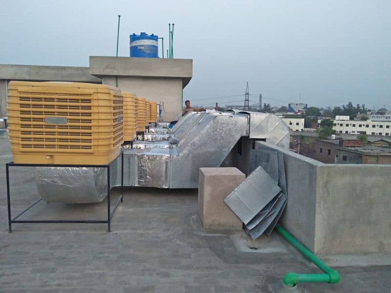 evaporative cooling system and ducting 3