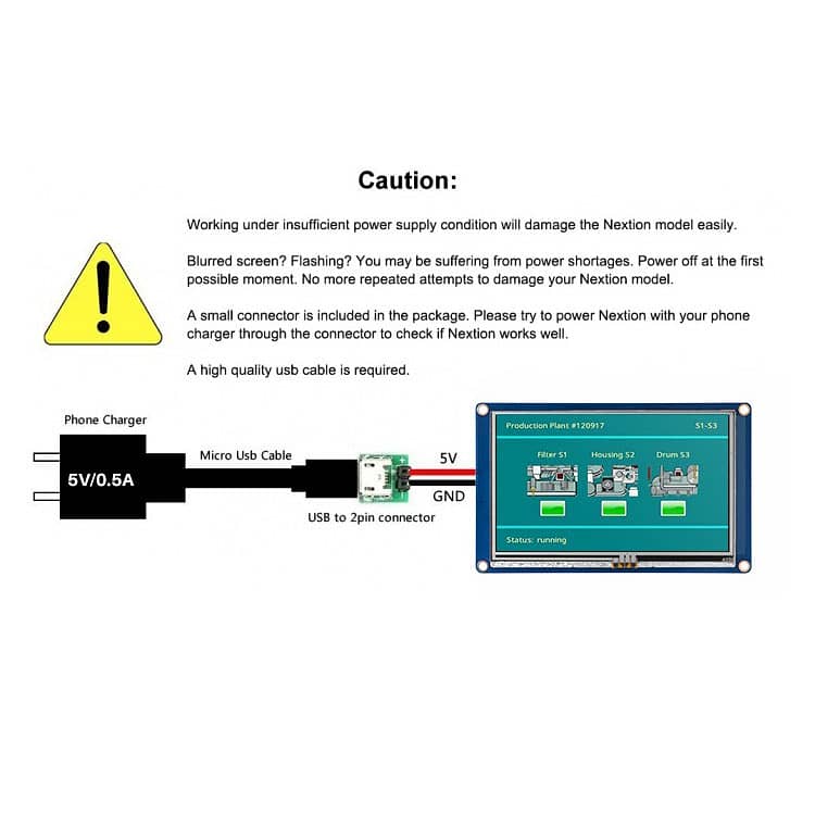 HMI LCDs TJC (T1/X3/X5 Series) Nextion- (K/F/T/P Series) All sizes 3