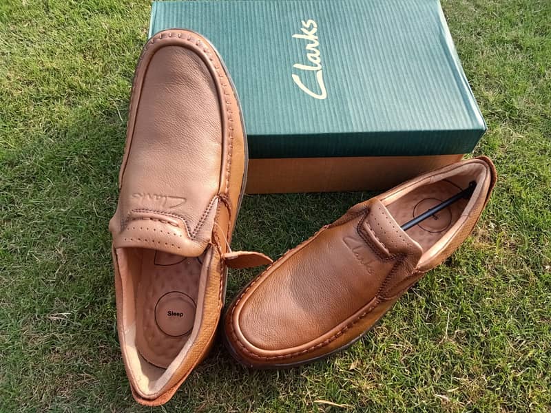 Shoes For Men - CLARKS Genuine Leather Medicated Loafers 14