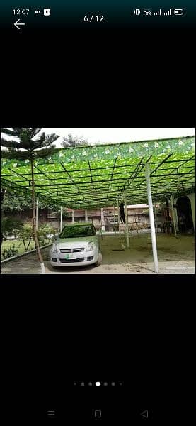 green net shade fiber glass shade railing fill car parking shade 9