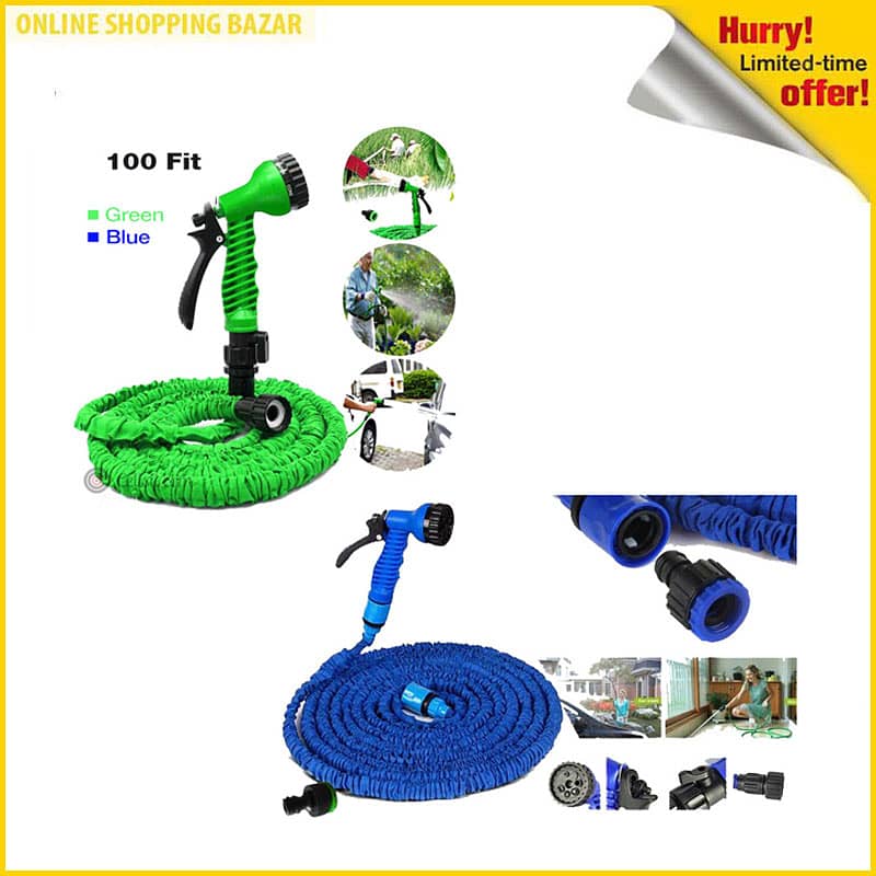 Magic Hose Water Pipe 150ft for Garden & Car wash 1