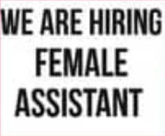 Female IT Assitant JOB opportunity