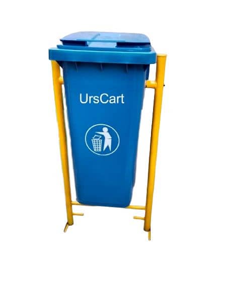 120 Litre Dustbin With fixed Hanging Stand 0