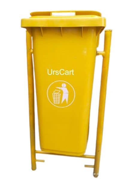 120 Litre Dustbin With fixed Hanging Stand 1