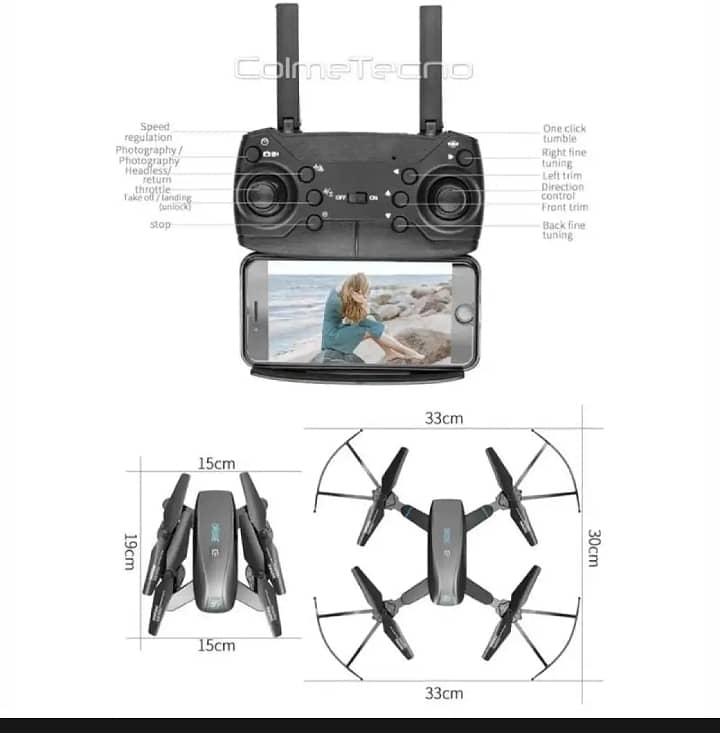 Camera HD Folding Drone Aircraft S173wf 2.4G Wifi and All Sensors 8