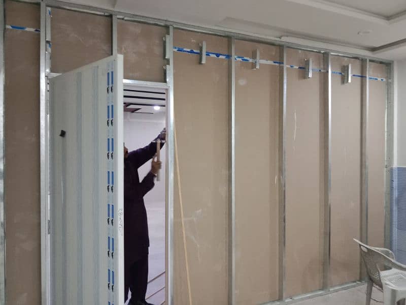 Wall partition gypsum & ceiling 2