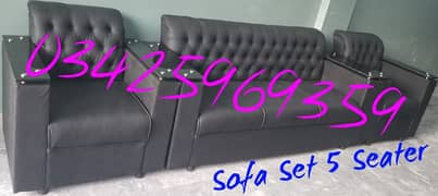 sofa set leather fabric 5,7 seater design furniture home chair table