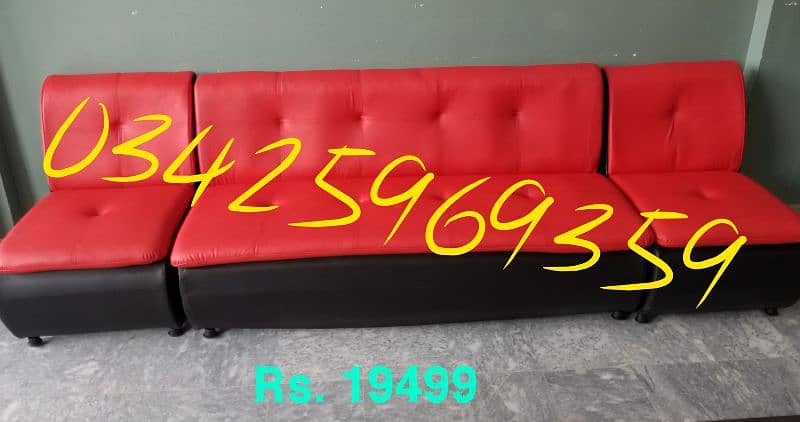 sofa set leather fabric 5,7 seater design furniture home chair table 8