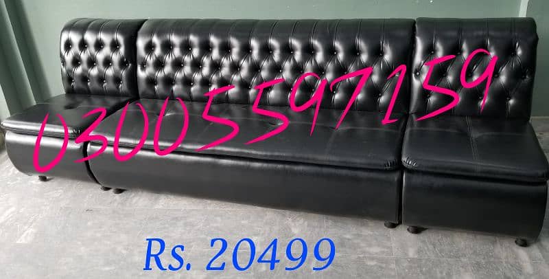 sofa set leather fabric 5,7 seater design furniture home chair table 9