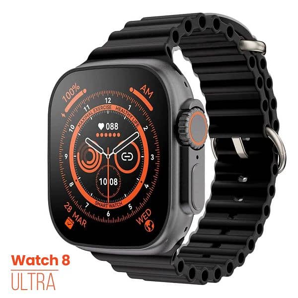 WATCH 8 ULTRA SMART WATCH 2022 NEW NFC WIRELESS CHARGING ORANGE/watch 0