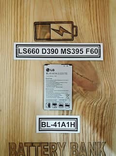LG LS660 D390 MS395 F60 BL-41AH BL41AH Battery