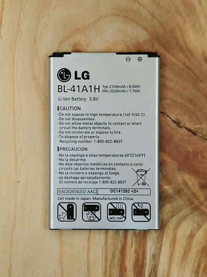 LG LS660 D390 MS395 F60 BL-41AH BL41AH Battery 1