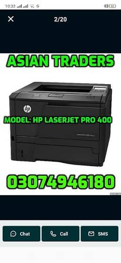 Hp Laser jet 400 Branded Printers/Photocopiers Fresh Stock Available