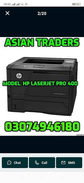 Hp Laser jet 400 Branded Printers/Photocopiers Fresh Stock Available 0