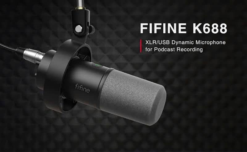 FIFINE Dynamic Microphone,K688 Podcast Recording Mic pro voiceover 4