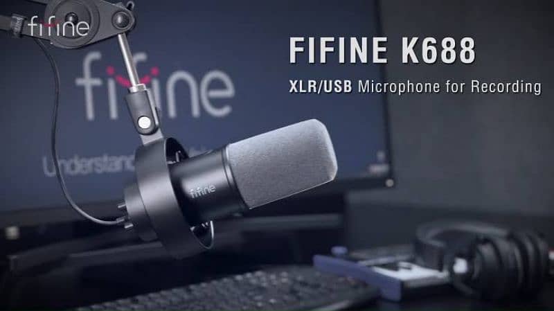 FIFINE Dynamic Microphone,K688 Podcast Recording Mic pro voiceover 2
