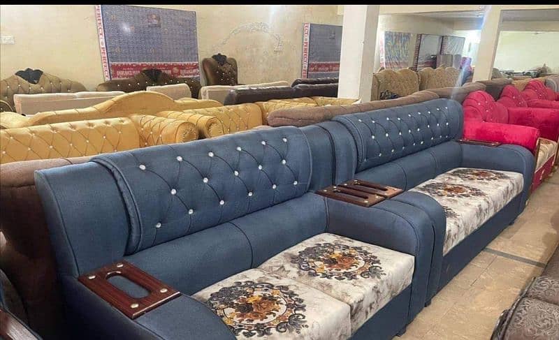 New latest design six seater sofa set 1-2-3 on wholesale rate 6