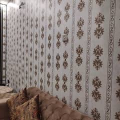Pvc Wall panel, 3d wallpaper, window blinds, grass carpet, glass paper