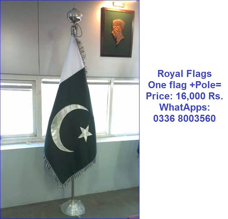 Table Flag , Outdoor Company Flag ,& Indoor Flag & Pole for Exective 5