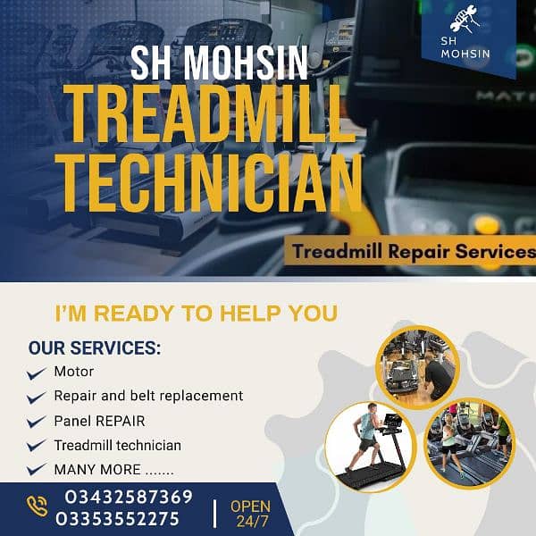Treadmill Repair and Maintenance Services/Treadmill belt Available 6