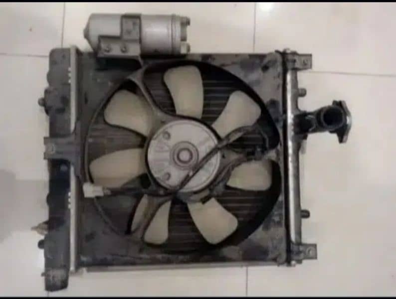 Complete set Radiator, AC condenser Fan Alto Dayz spacia hustler carol 0