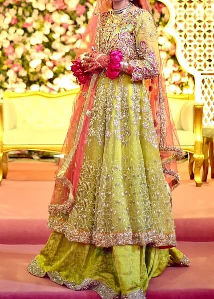 Mehndi bridal lehnga  (Designer: Maria Basit Malik) 0