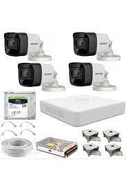 4 CCTV CAMERAS SYSTEM FULl HD 2-MP FREE INSTALLATION OR ONLINE VIEW