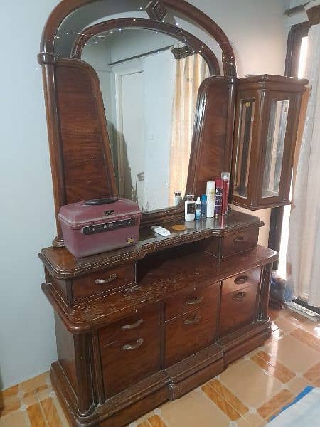 Dressing Table with seat in teak wood 2