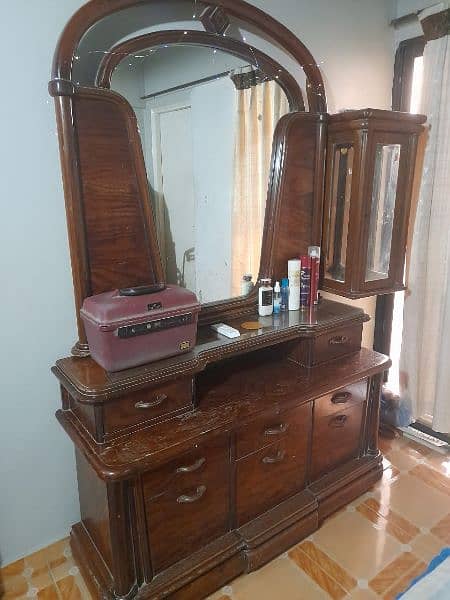 Dressing Table with seat in teak wood 4