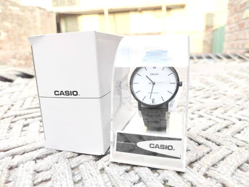 100% Original Casio Stainless Steel Watch Black for Men/Women/Kids 3