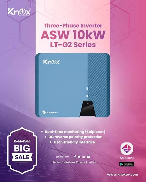 knox G2 10kw Pv15000 5Years warranty world most powerful inverter 7