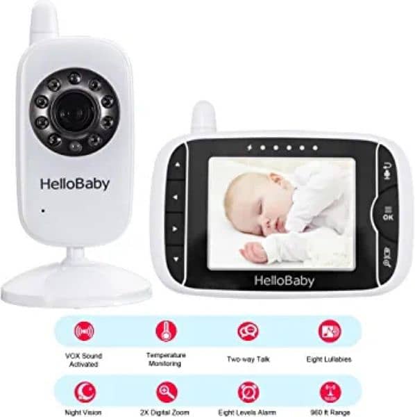 baby monitor. . tow way talk back night vision temperature sensor 0