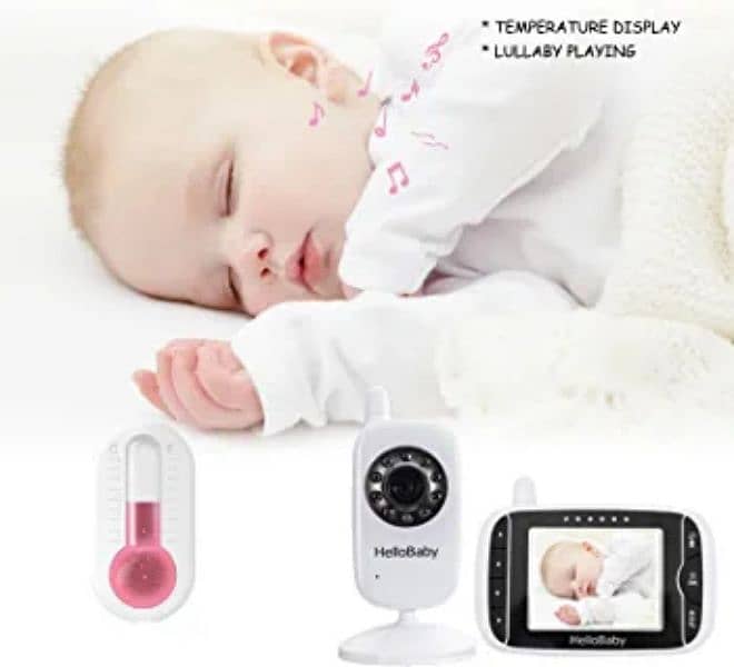 baby monitor. . tow way talk back night vision temperature sensor 6