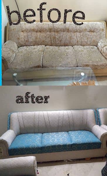 sofa repair/sofa maker/cover change/ polish work 5