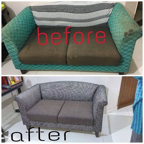 sofa repair/sofa maker/cover change/ polish work 12