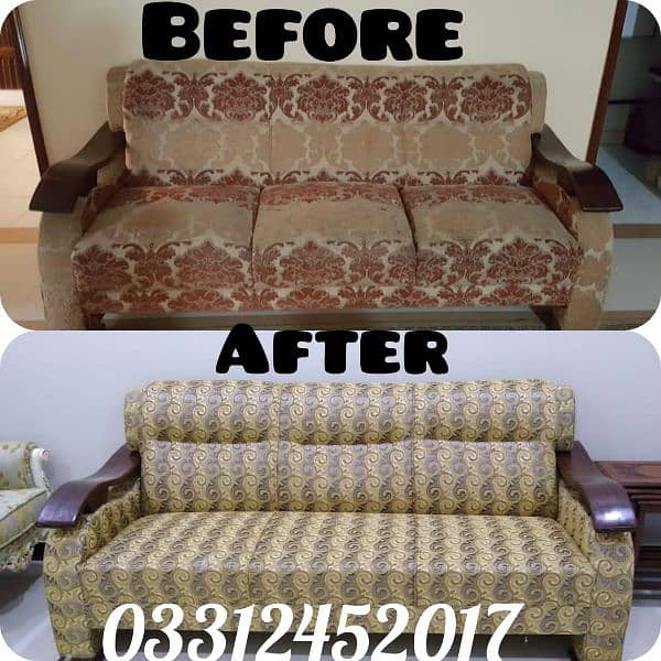 sofa repair/sofa maker/cover change/ polish work 14