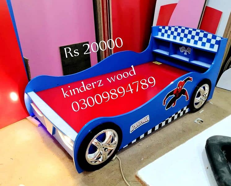 KINDER'Z WOOD Ready stock kids bed 6 feet x 3 feet size 1