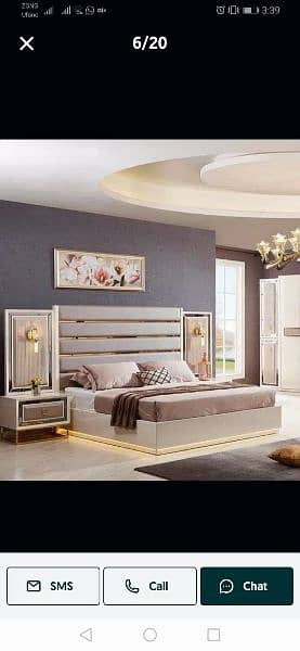 Bed room set king size bed double bed 15