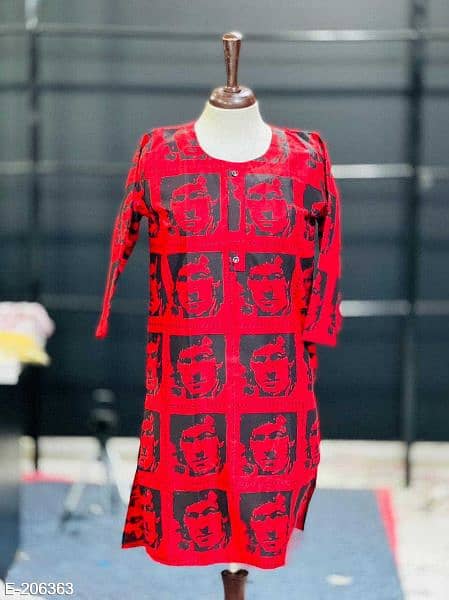 Kurta Shirts Imran Khan logo Printed shirt or kurta for girls 2