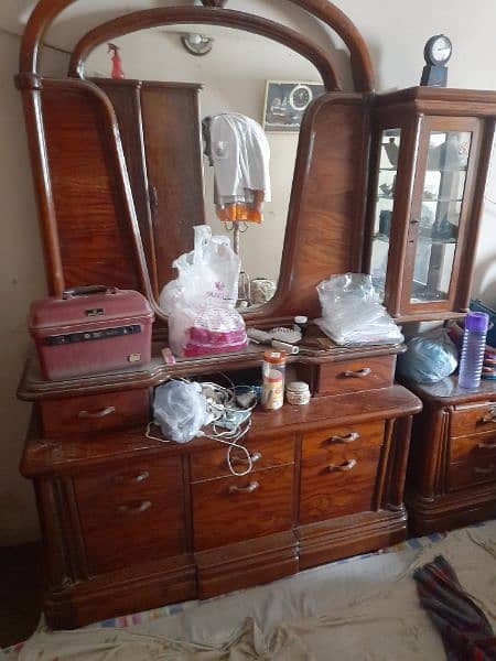 Dressing Table with seat in teak wood 6
