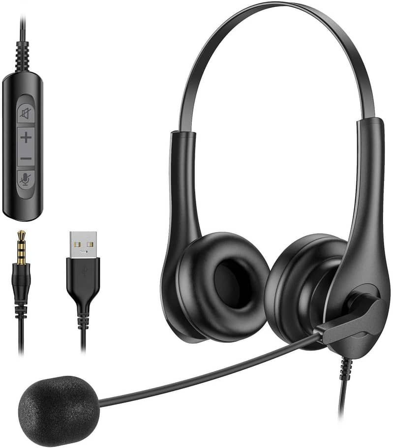 Logitech A4tech Usb Headset Headgear Plantronics Jabra Poly H390 H370 Computers And Accessories 4973