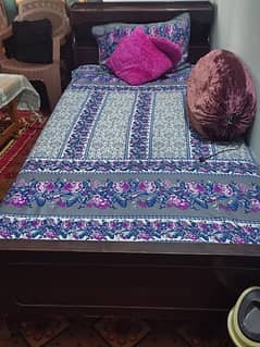 Solid Wood Single Bed Pair with Mattress