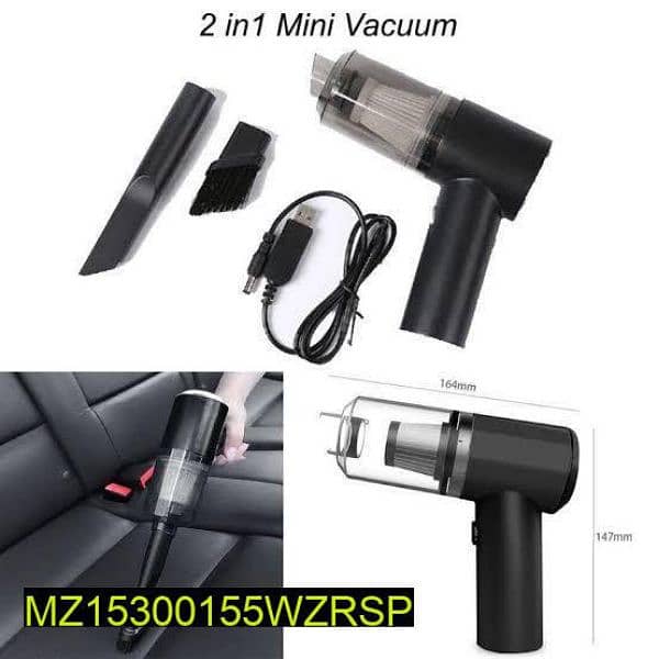 2 In 1 Wireless Portable Car Vacuum Cleaner 1