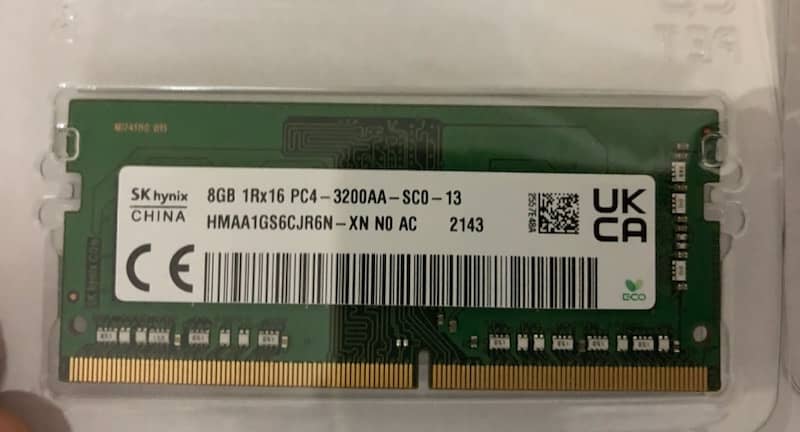 Hynix 8GB DDR4 PC4-25600 3200MHz 260-pin SO-DIMM ram memory 0